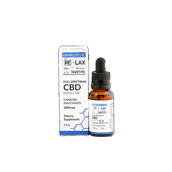 RE-LAX CBD Full Spectrum 2000mg Caramel Macchiato