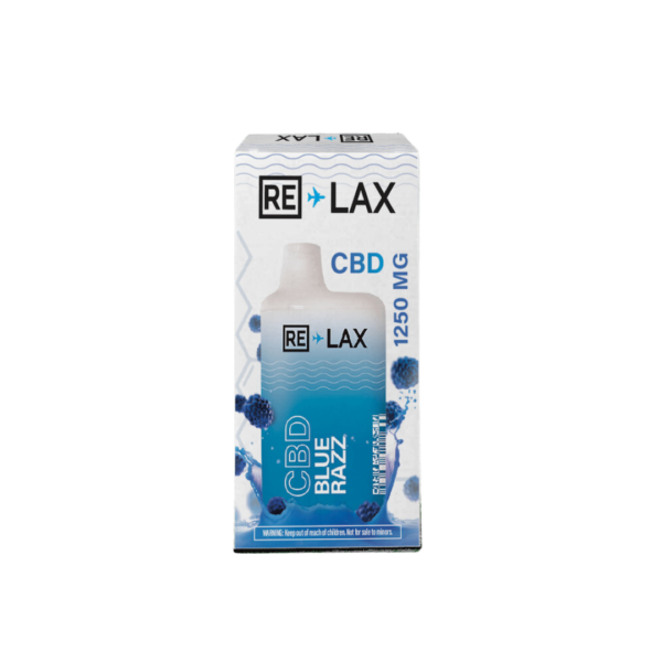 RE-LAX CBD Vapes 1250mg Blue Razz