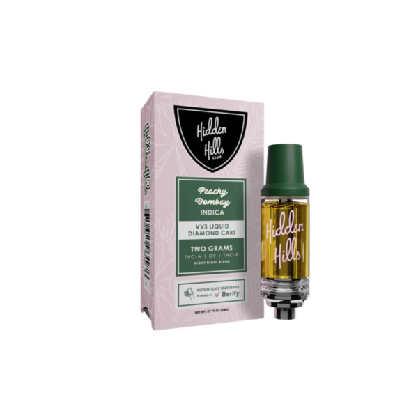 Hidden Hills - Thc-A/Delta 9/Thc-P - 2g Vvs Liquid Diamond Cartridge - Peachy Bombay