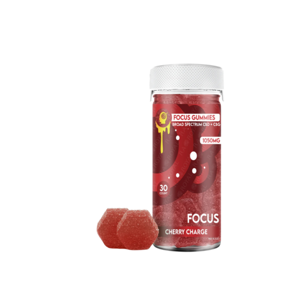 RA Royal CBD Focus Gummies 1050mg Cherry Charge